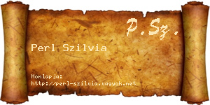 Perl Szilvia névjegykártya